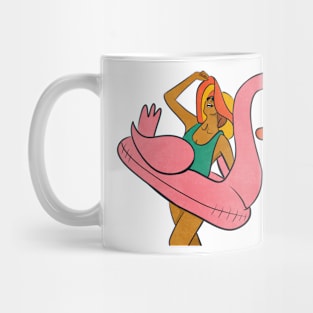 Summer Break Flamingo Mug